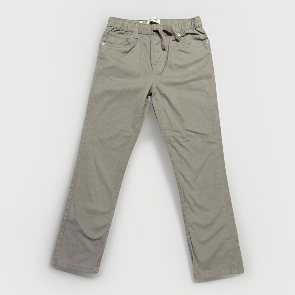 NWT Levi's Boy's Comfort Waist Stretch Pull-On Slim Fit Pant Khaki Size 14 Reg